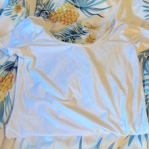 White cotton body suit